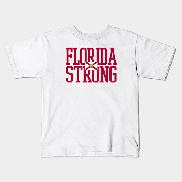 FLORIDA STRONG - 4.0 Kids T-Shirt by LILNAYSHUNZ